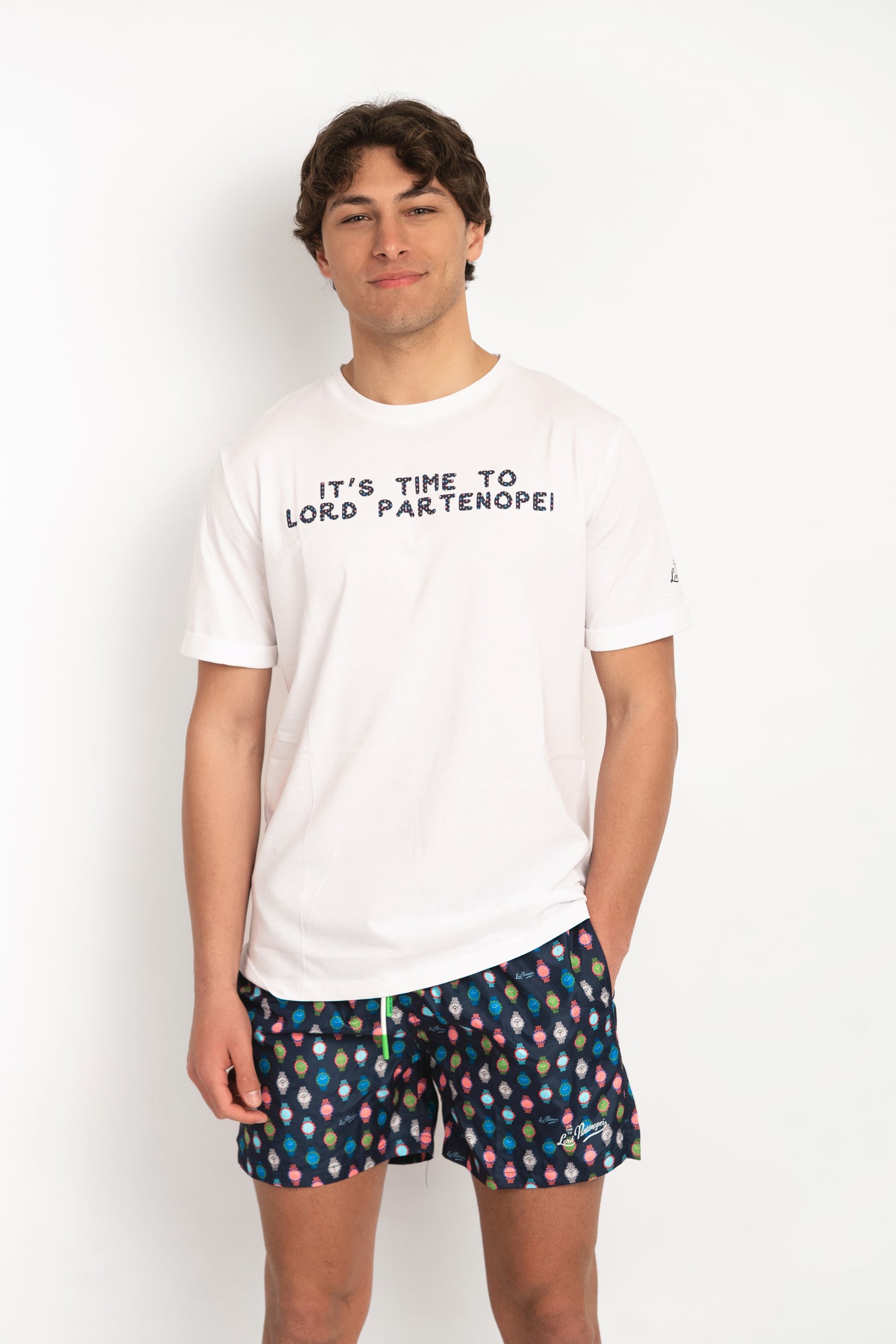 Swatch- T-shirt bianca fantasia swatch