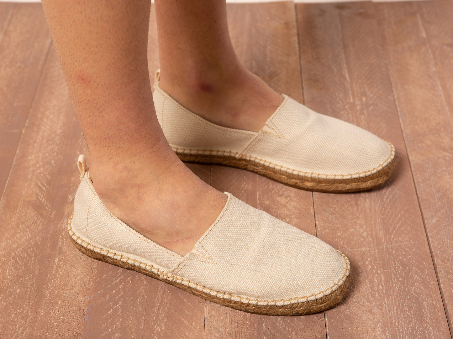 Espad - Espadrillas uomo in juta bianca