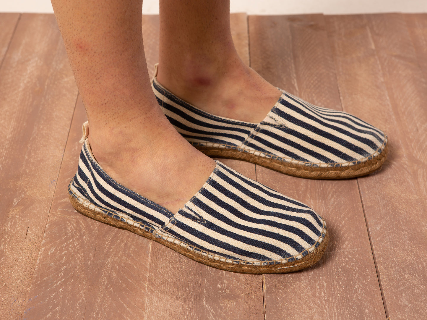 Espad - Espadrillas uomo in juta riga blu