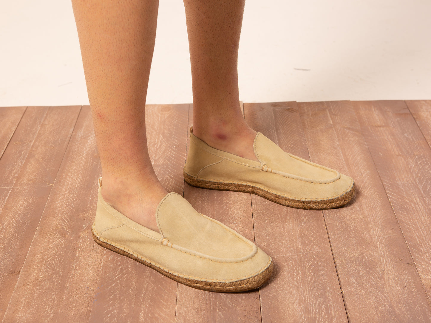 Mocbasic - Mocassino camoscio sabbia