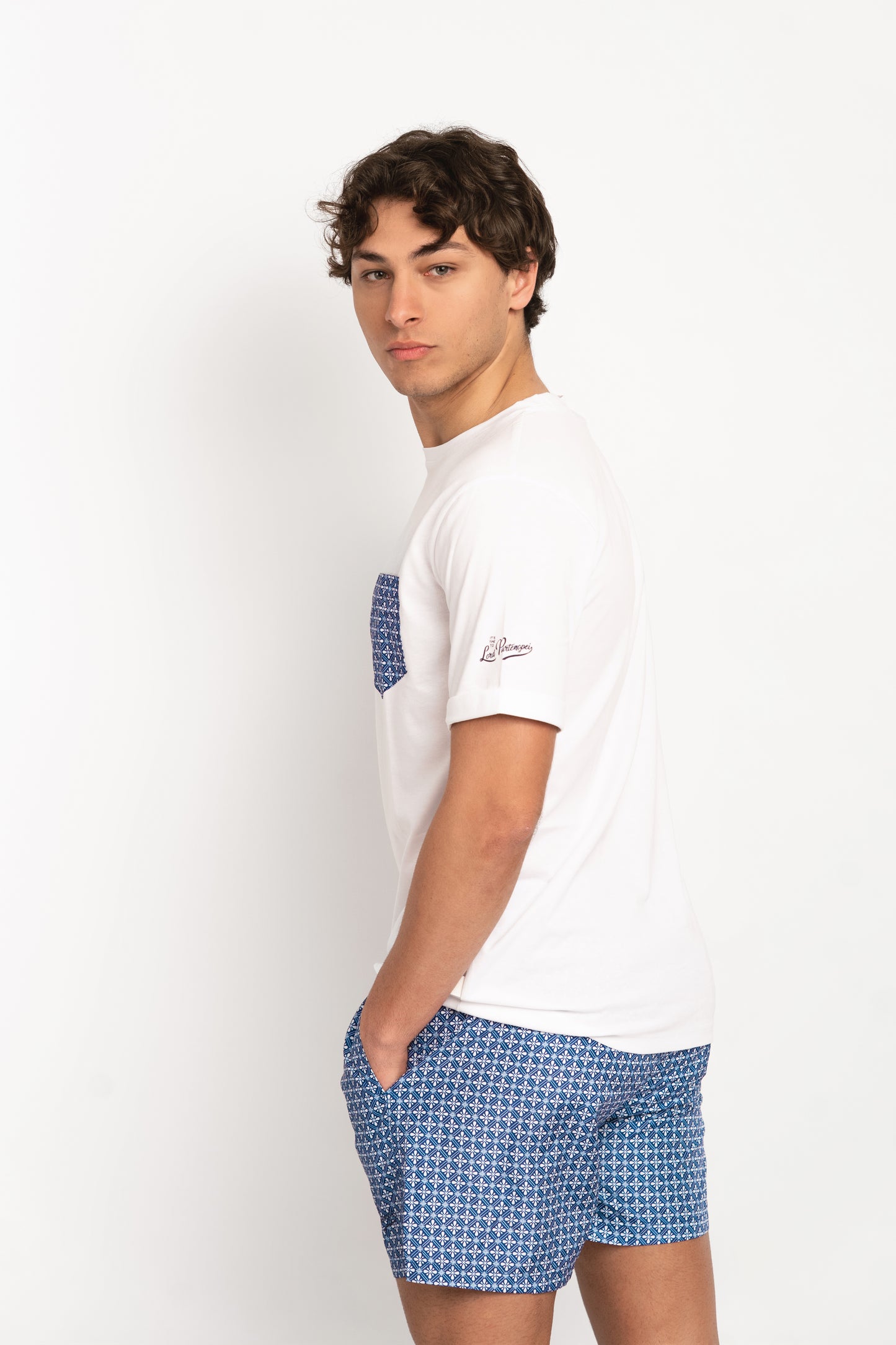 Furore - T-shirt bianca fantasia furore