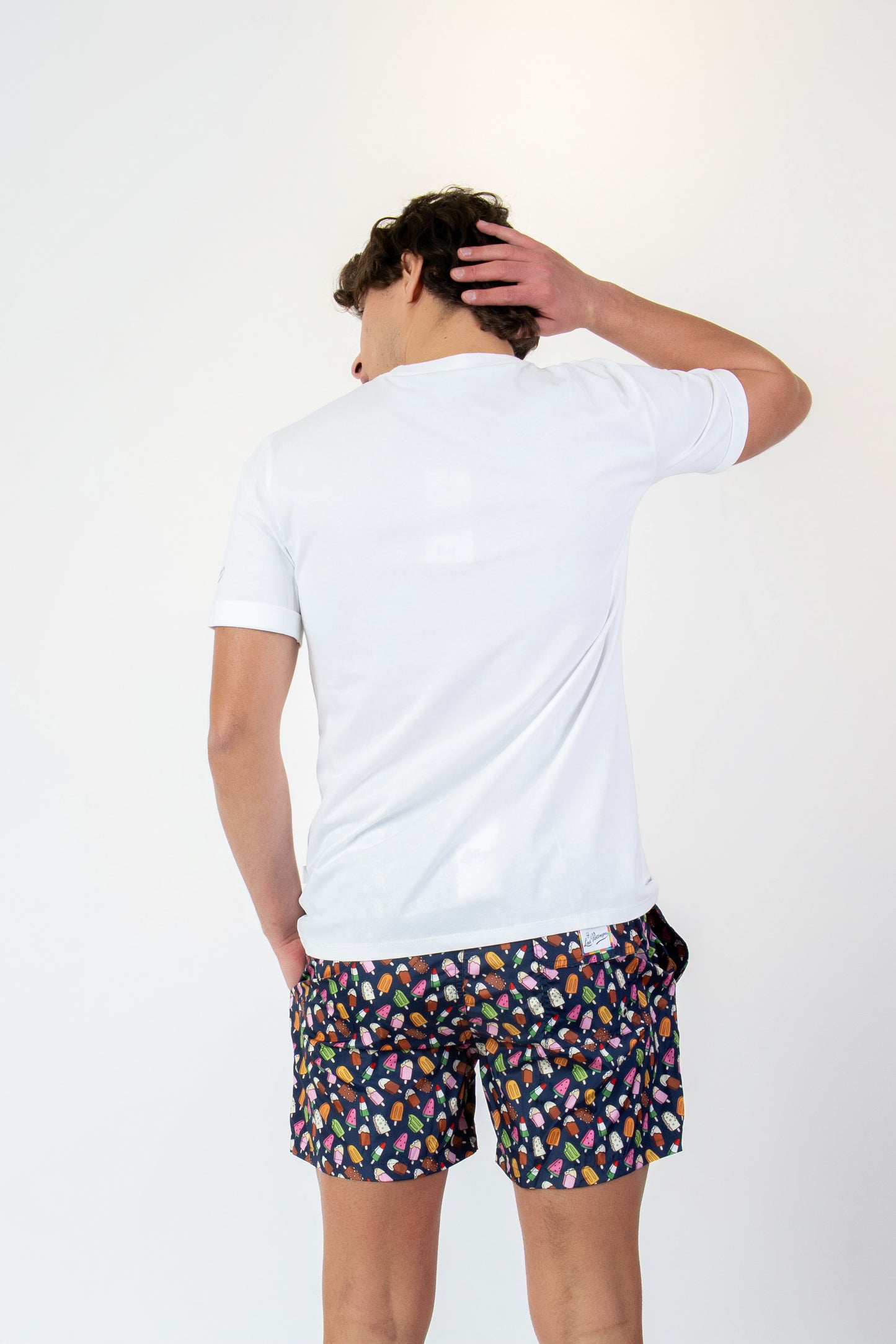 Icestecco - T-shirt bianca fantasia icestecco