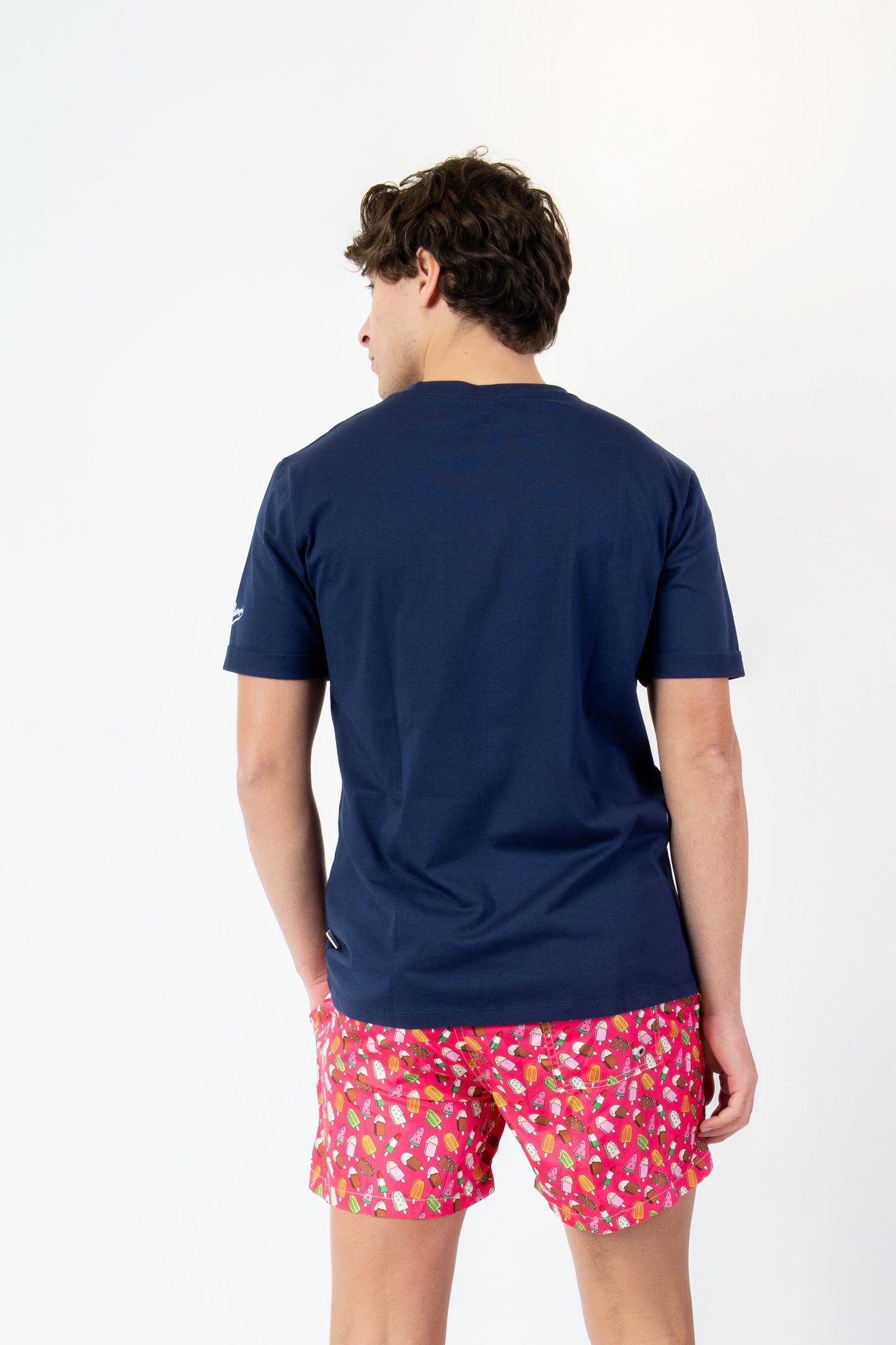 Icestecco - T-shirt blu fantasia icestecco
