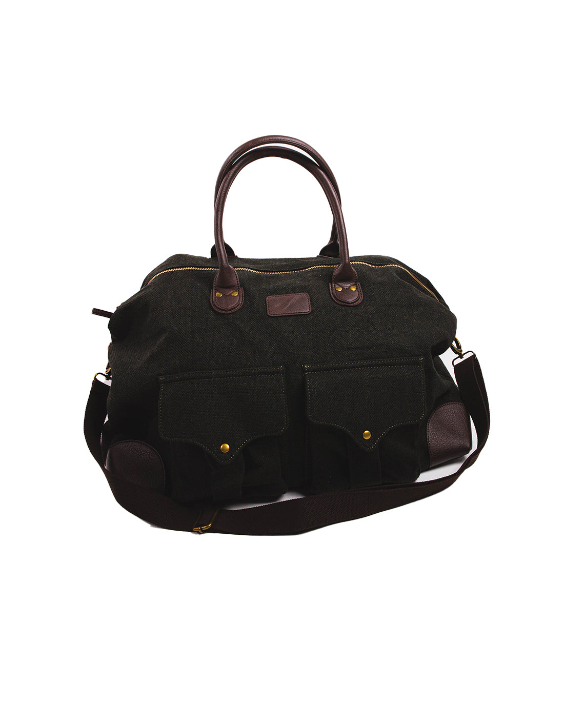 Borsone da viaggio unito verde