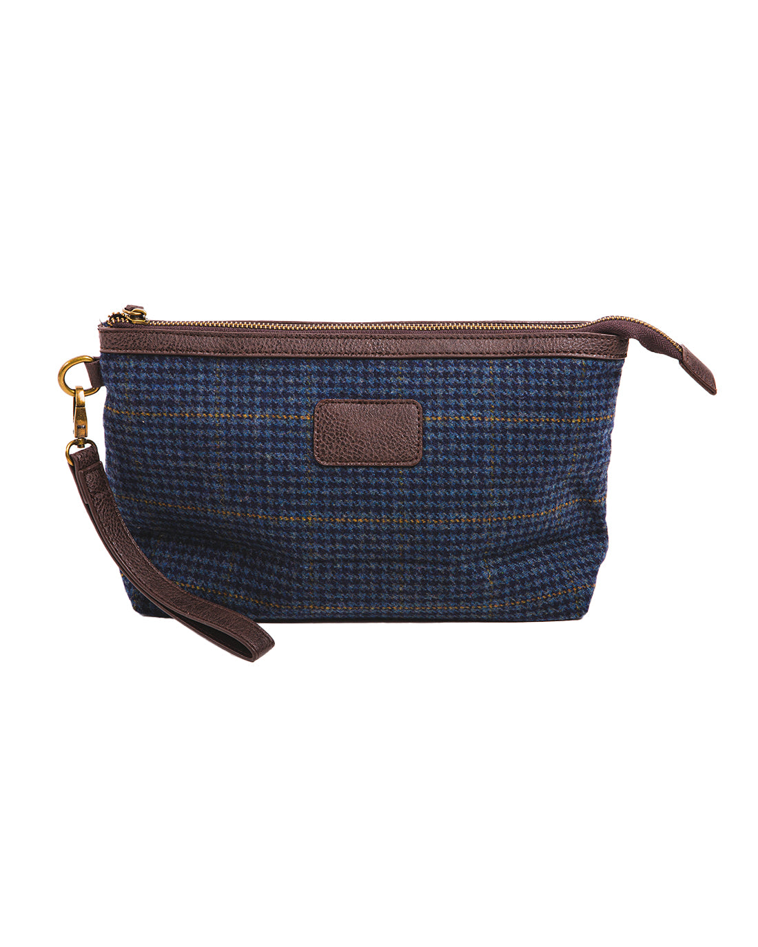 Pochette pied de poule blu
