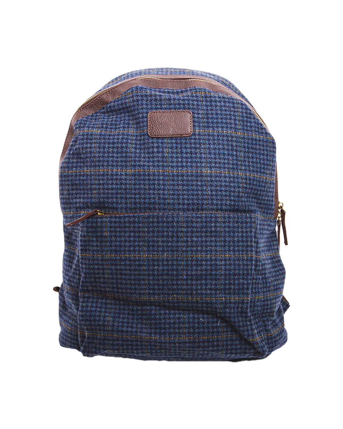 Zaino pied de poule blu