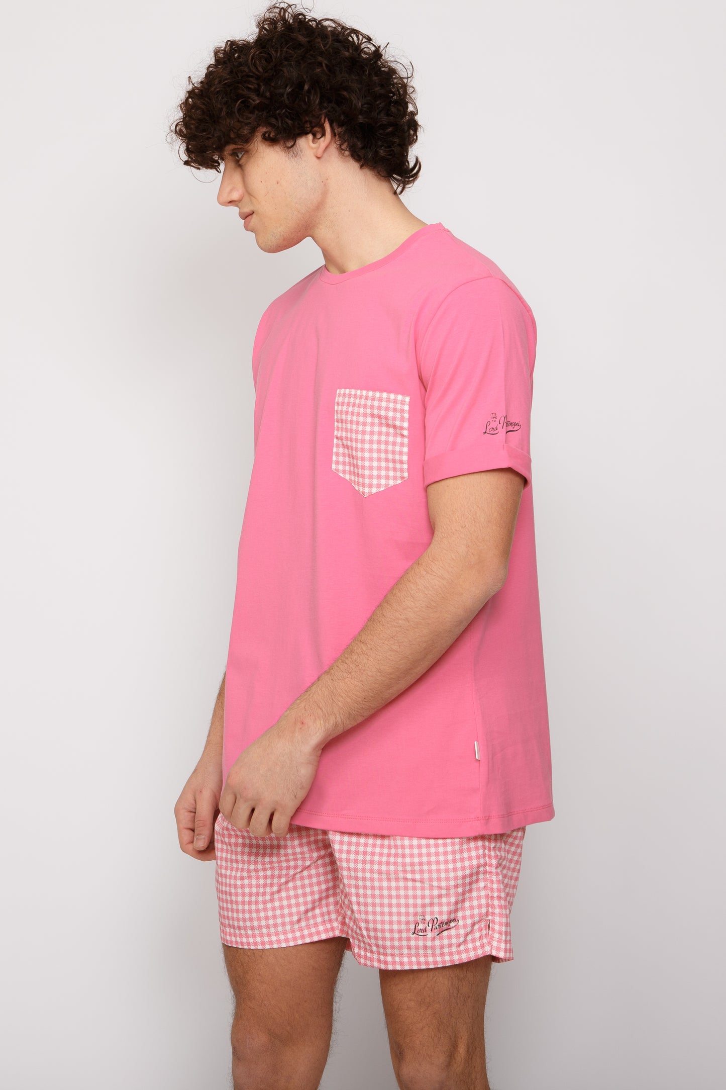 Vichy - T-shirt fragola stampa quadretti