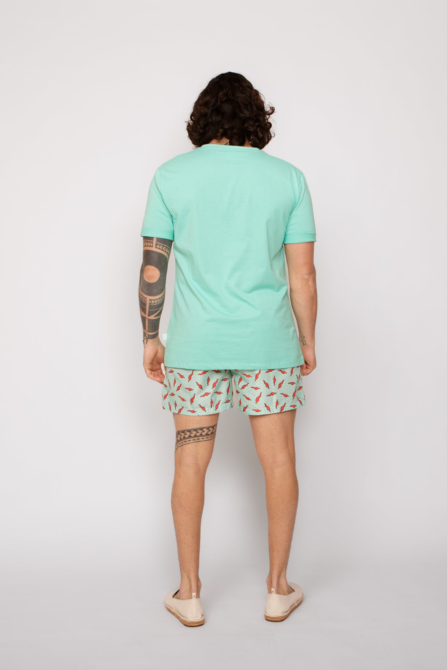 Pepe - T-shirt verde stampa pepe
