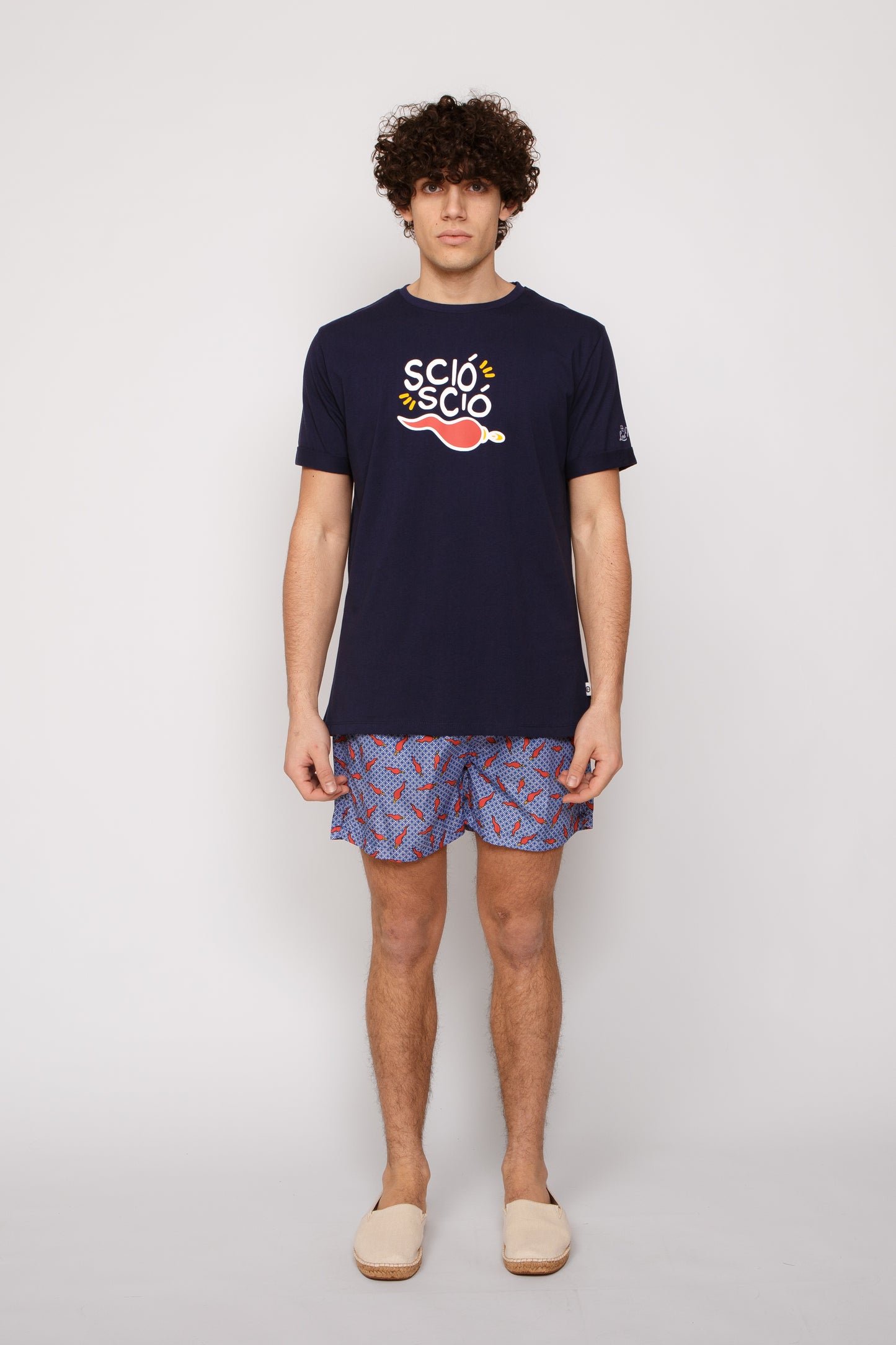 Pepe - T-shirt azzurro stampa pepe
