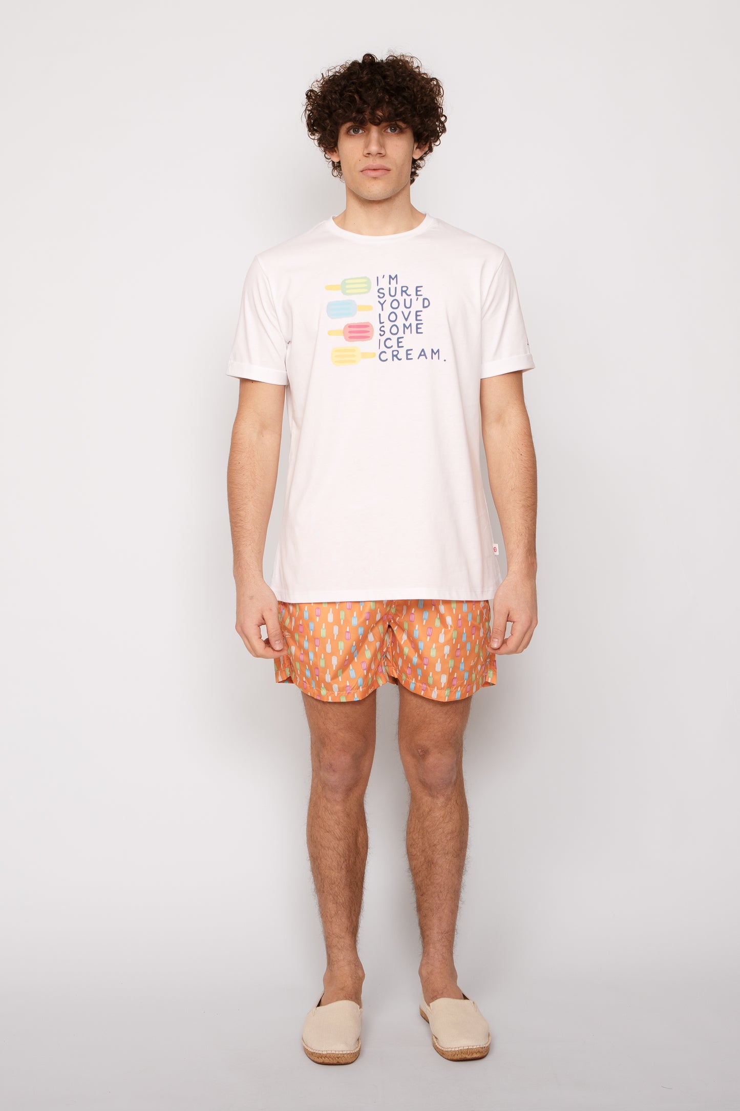 Icelolly - T-shirt bianca stampa icelolly