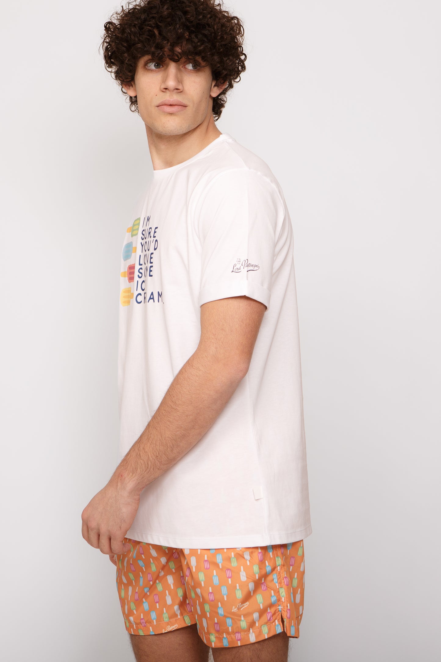 Icelolly - T-shirt bianca stampa icelolly
