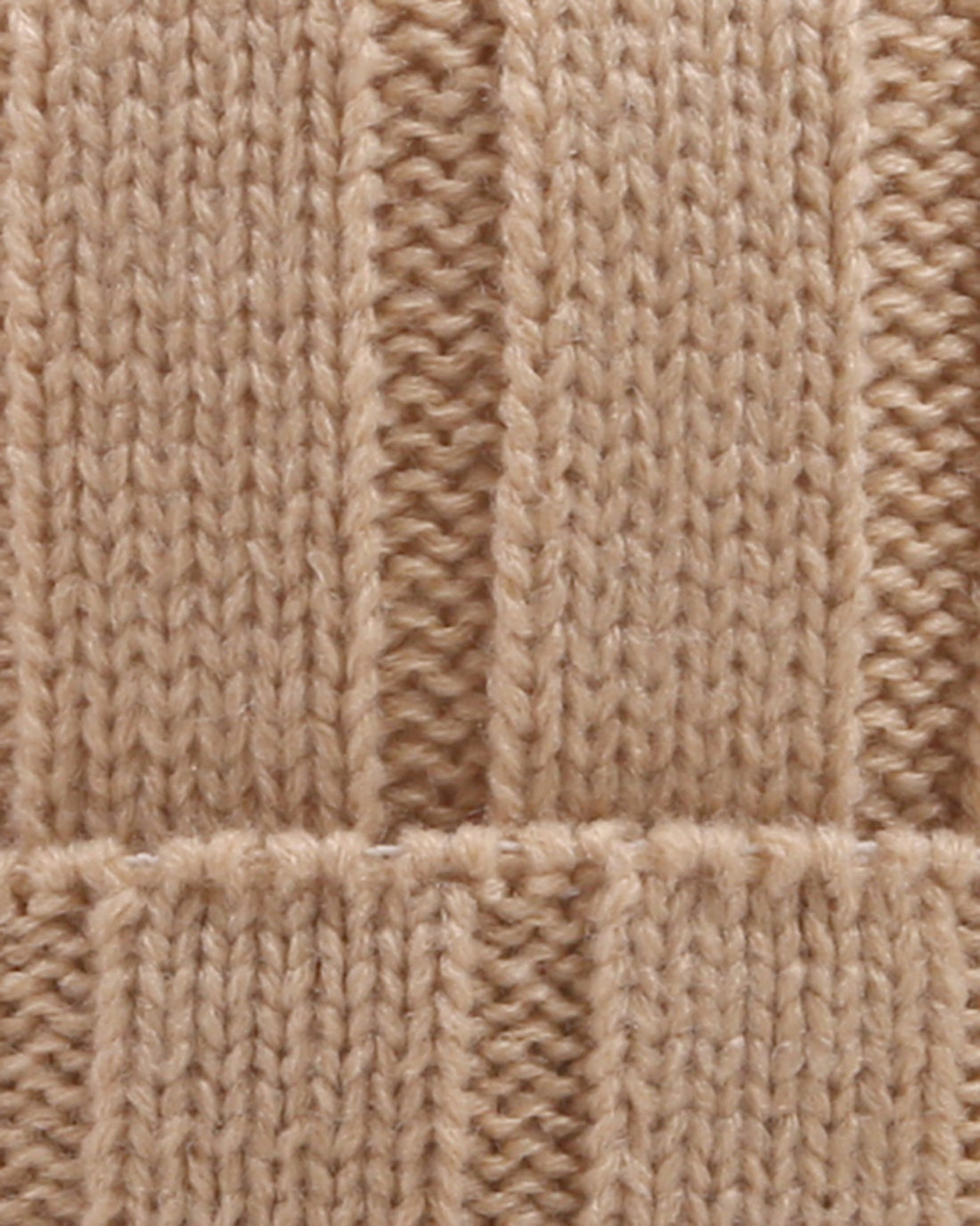 Cappello costina larga beige