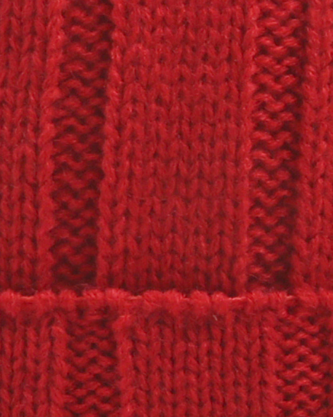 Cappello costina larga rosso
