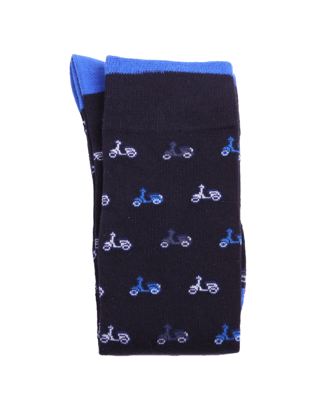 Calzino fantasia vespa blu-azzurro