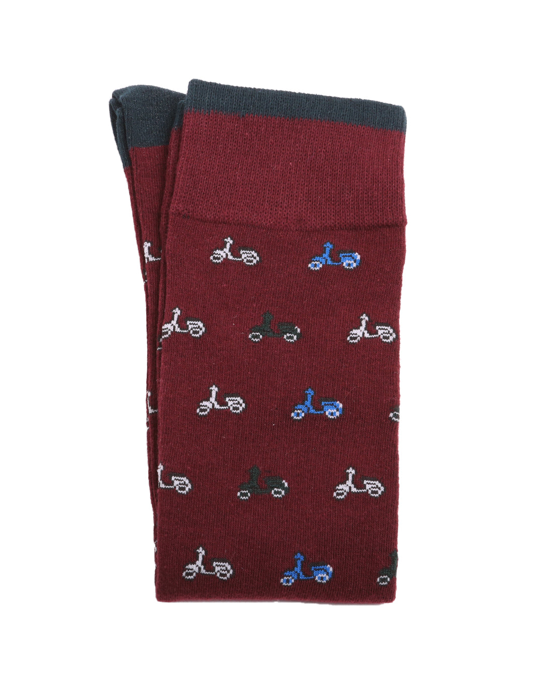Calzino fantasia vespa bordeaux