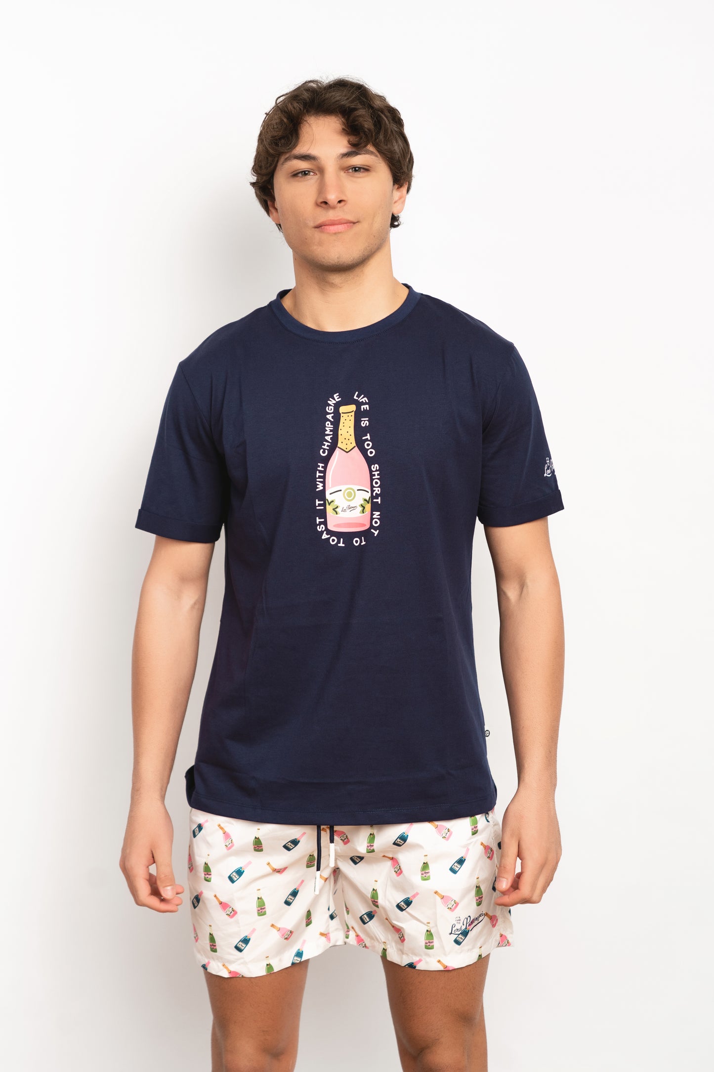 Champagne - Costume bianco fantasia champagne