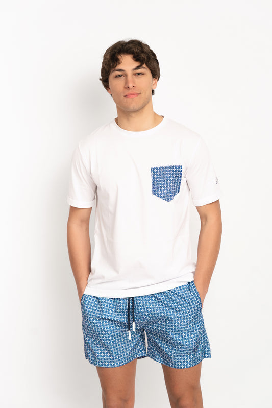 Furore - T-shirt bianca fantasia furore