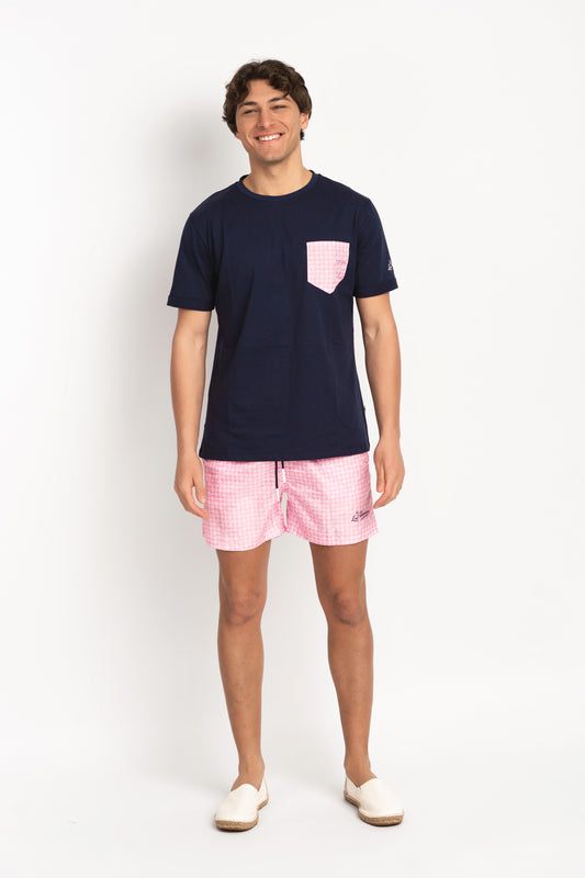Furore - T-shirt blu fantasia furore