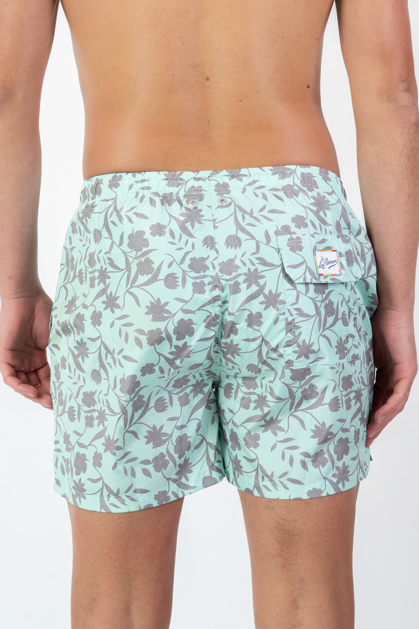 Floret- Costume verde acqua fantasia floret