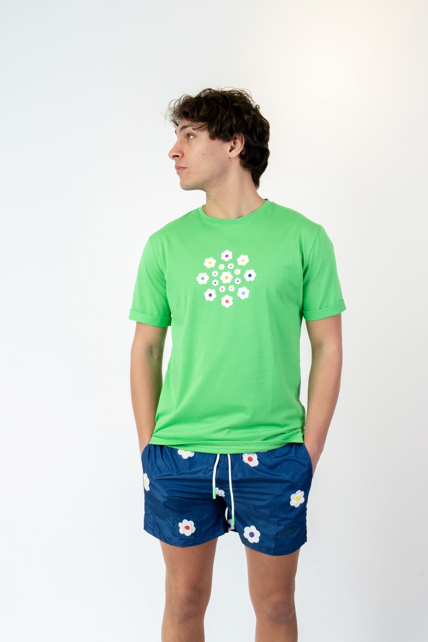 Flow - T-shirt verde fantasia flow