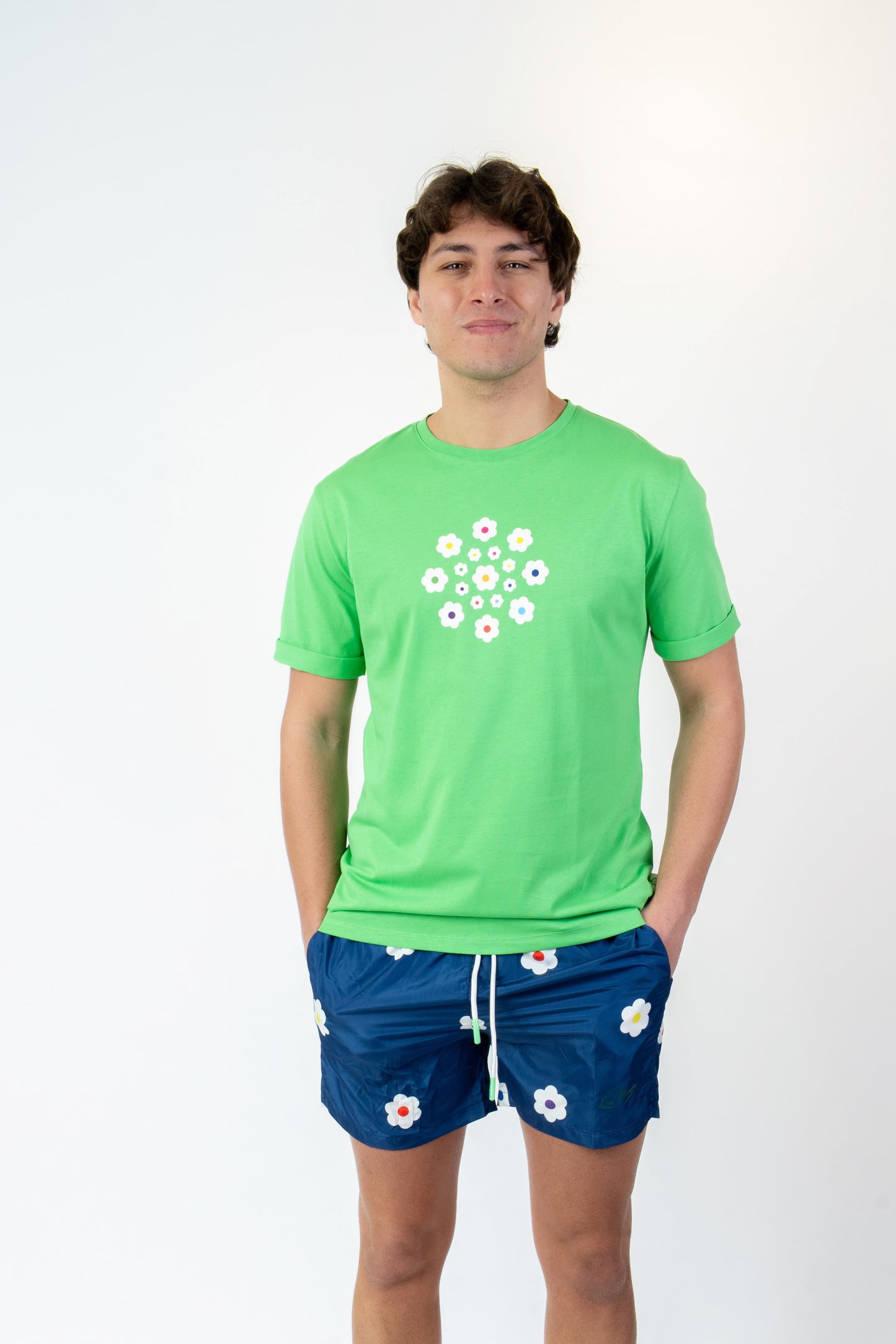 Flow - T-shirt verde fantasia flow