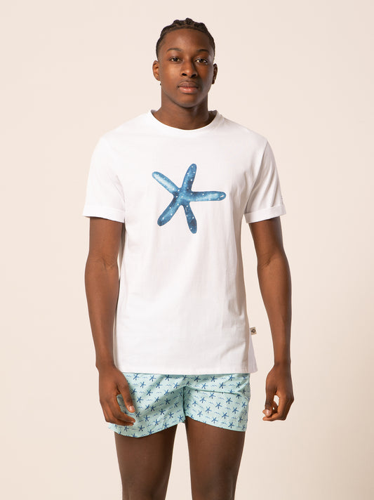 Starfish - T-shirt celeste fantasia stella marina