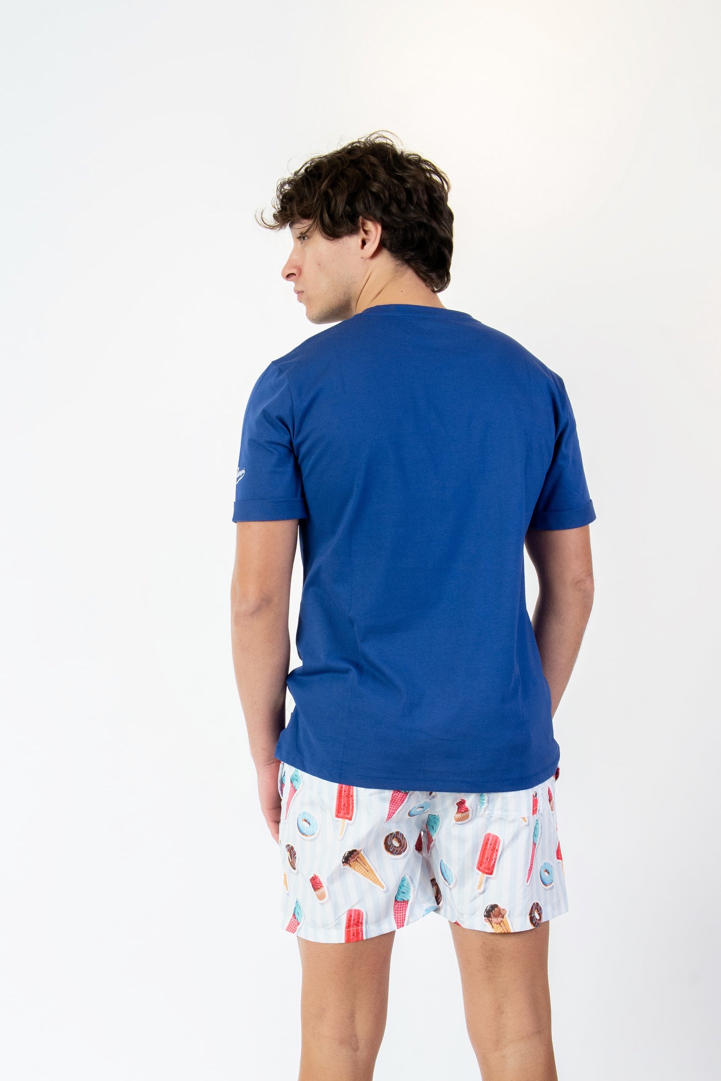 Lordissimo - T-shirt blu fantasia lordissimo