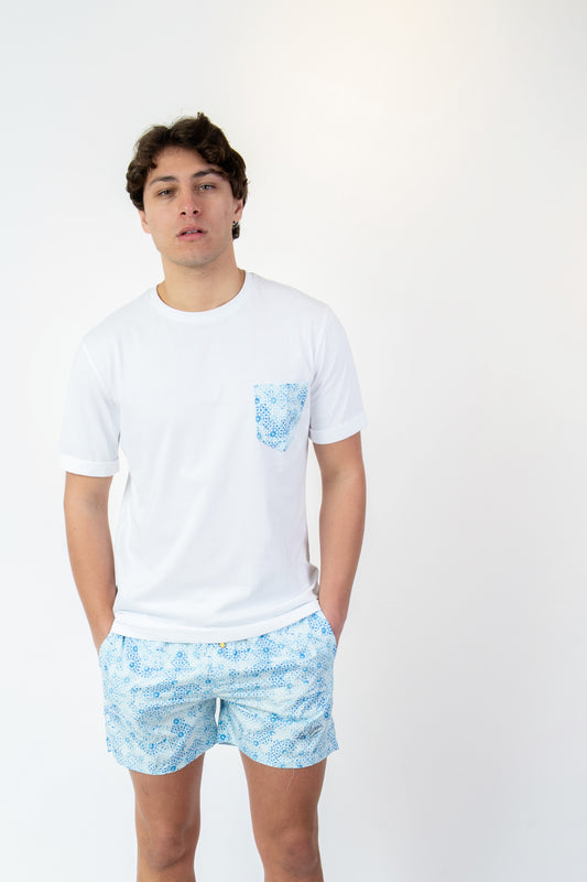 Paro - T-shirt bianca fantasia paro