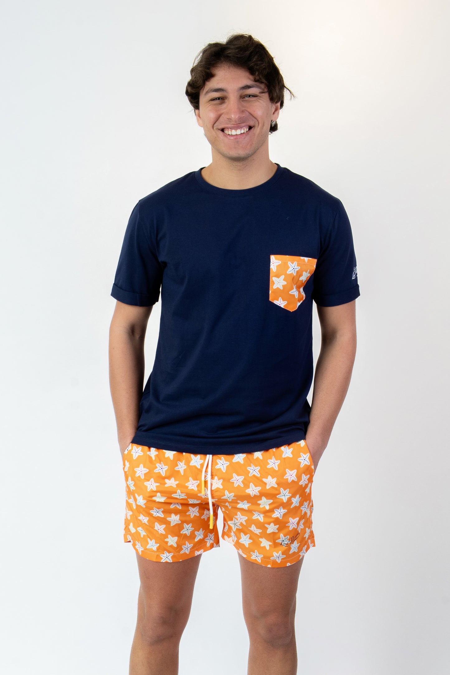 Star - T-shirt blu fantasia star
