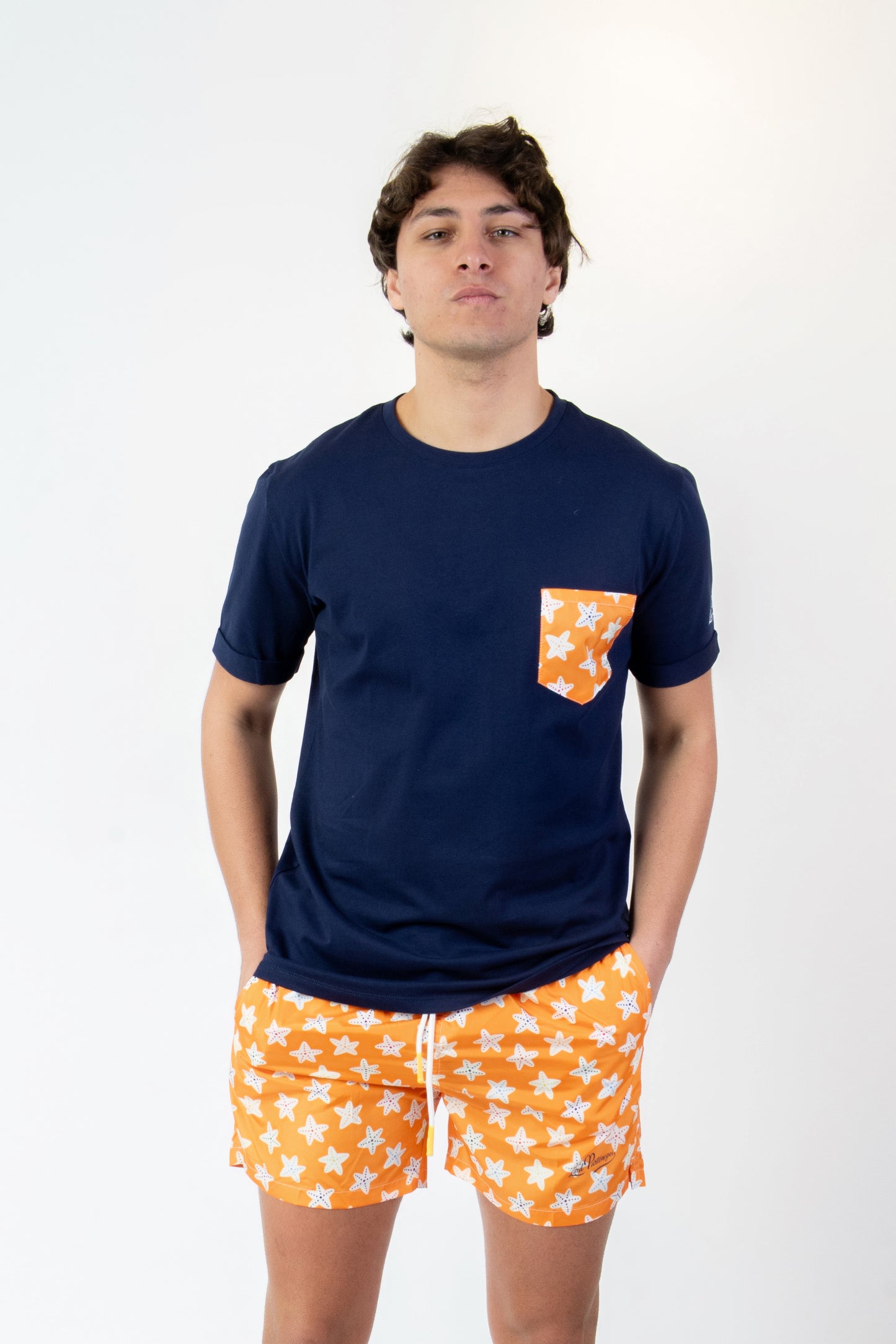 Star - T-shirt blu fantasia star