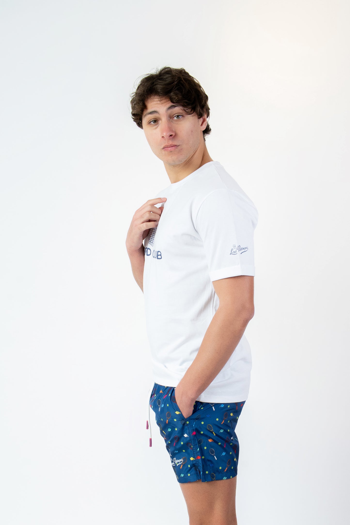 Tennis - T-shirt bianca fantasia tennis