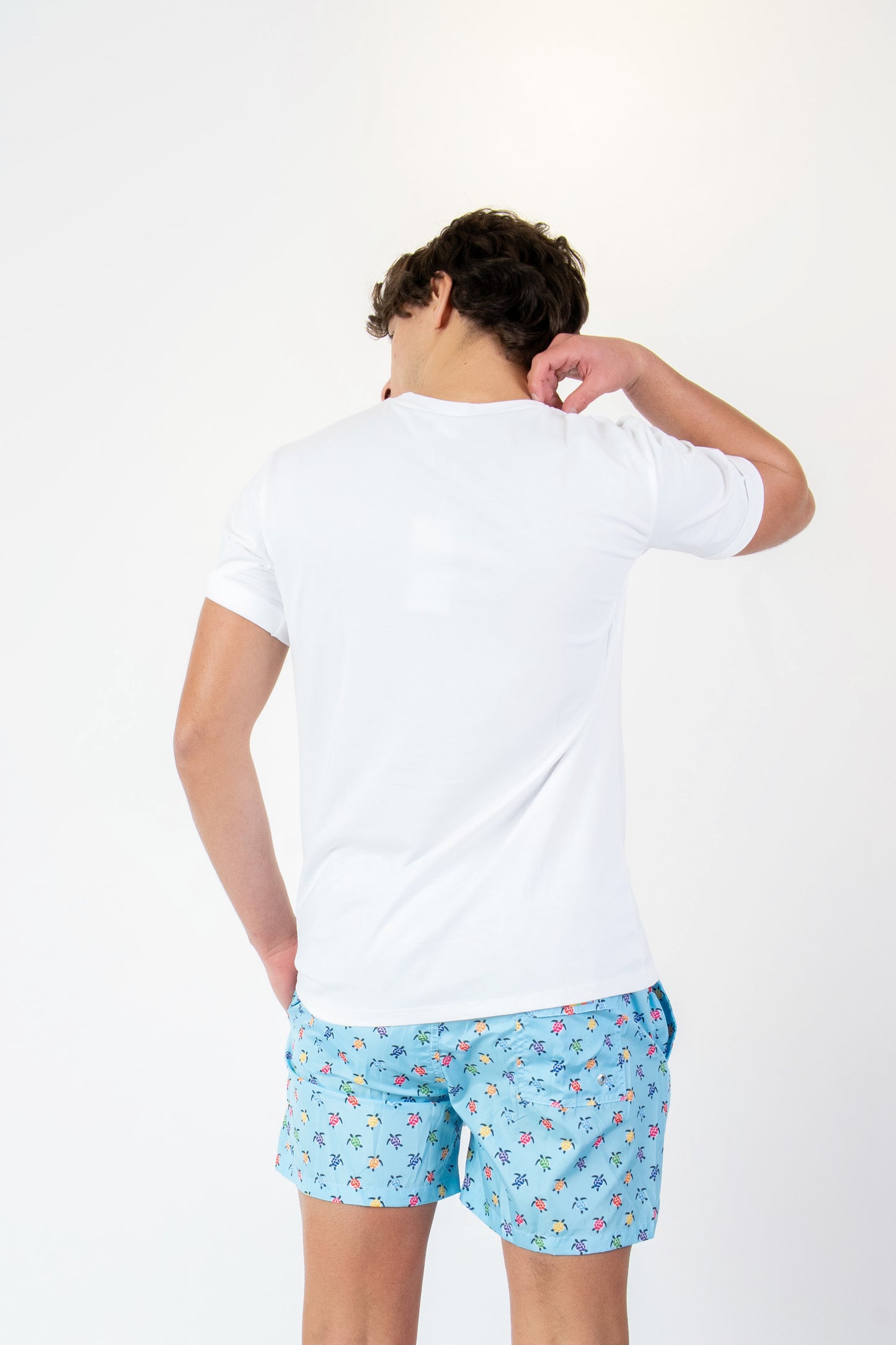 Turtle- T-shirt bianca fantasia turtle