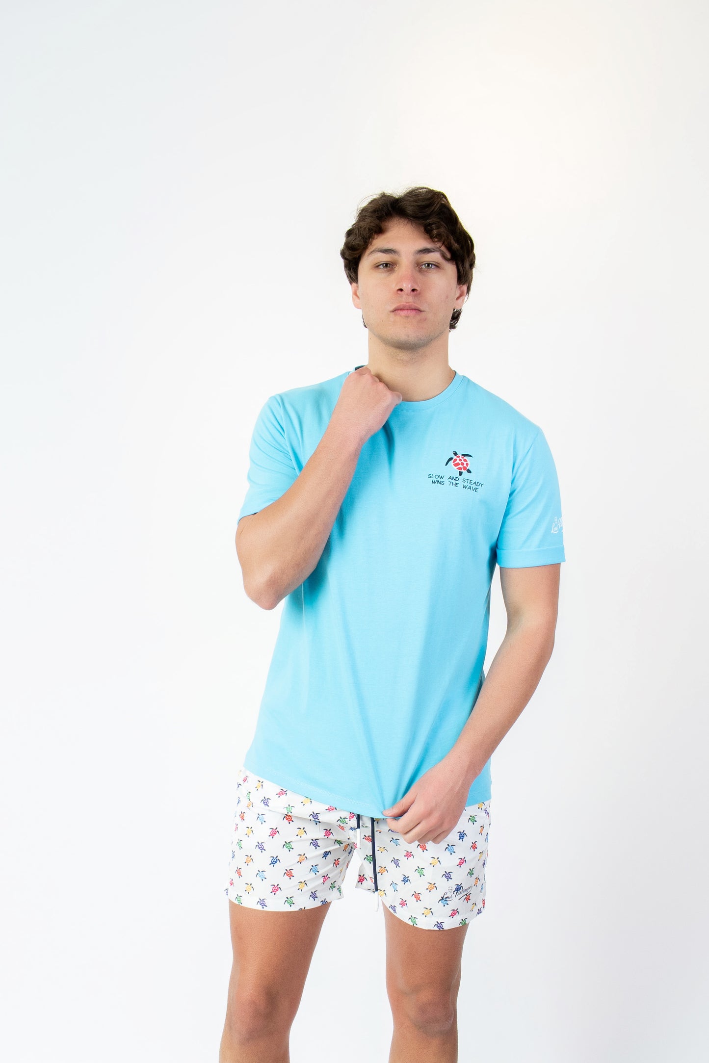 Turtle- T-shirt celeste fantasia turtle