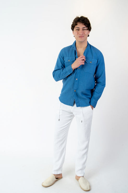 Zanzibar - Camicia lino jeans