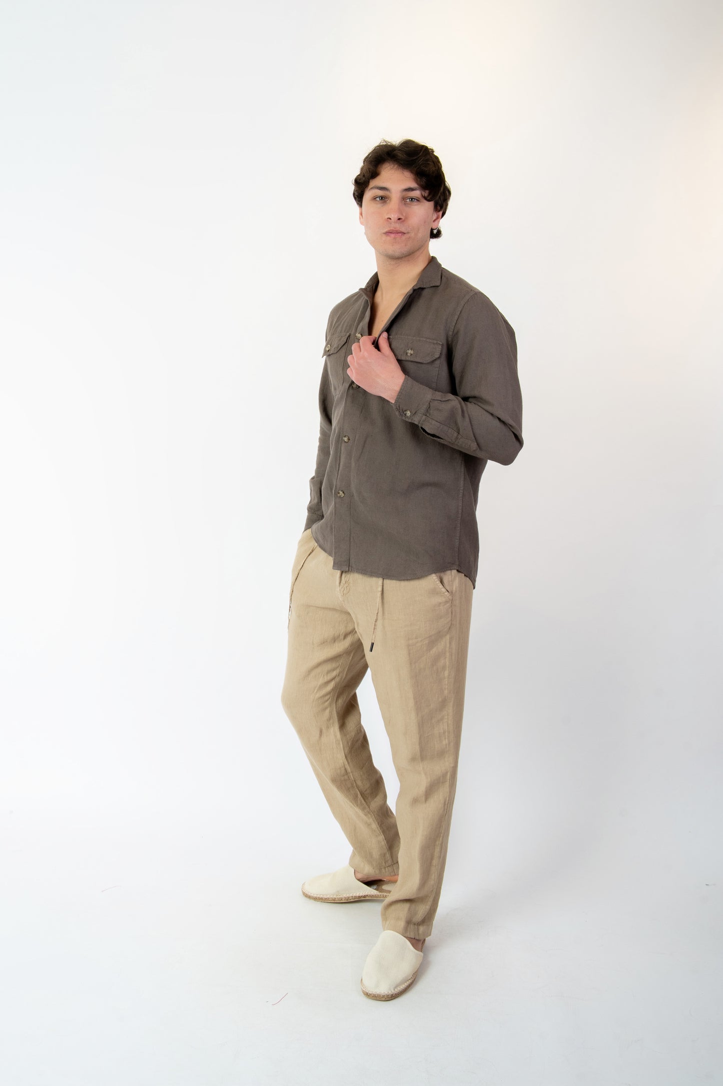 Navona - Pantalaccio lino beige