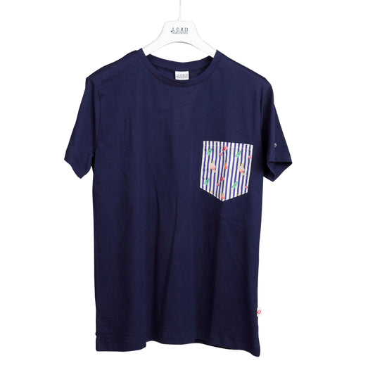 Cocktail - t-shirt blu stampa riga blu