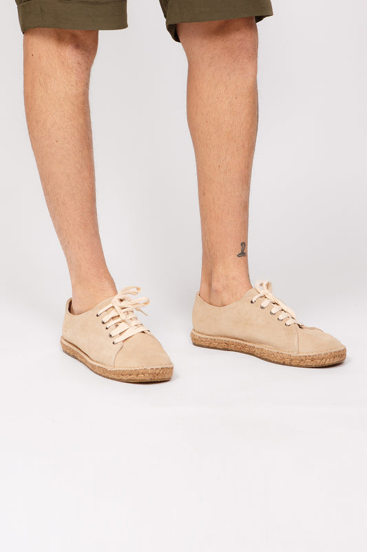 Sneakers corda - Sneakers camoscio sabbia